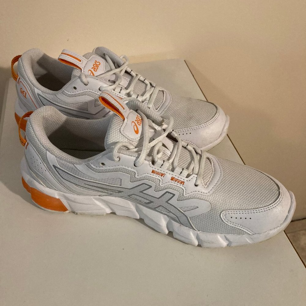 Asics GEL-QUANTUM 90 White/Sun Peach Running Sneakers - Picture 2 of 12